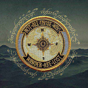 Not all Those Who‎ Wander are Lost Iron on Patch